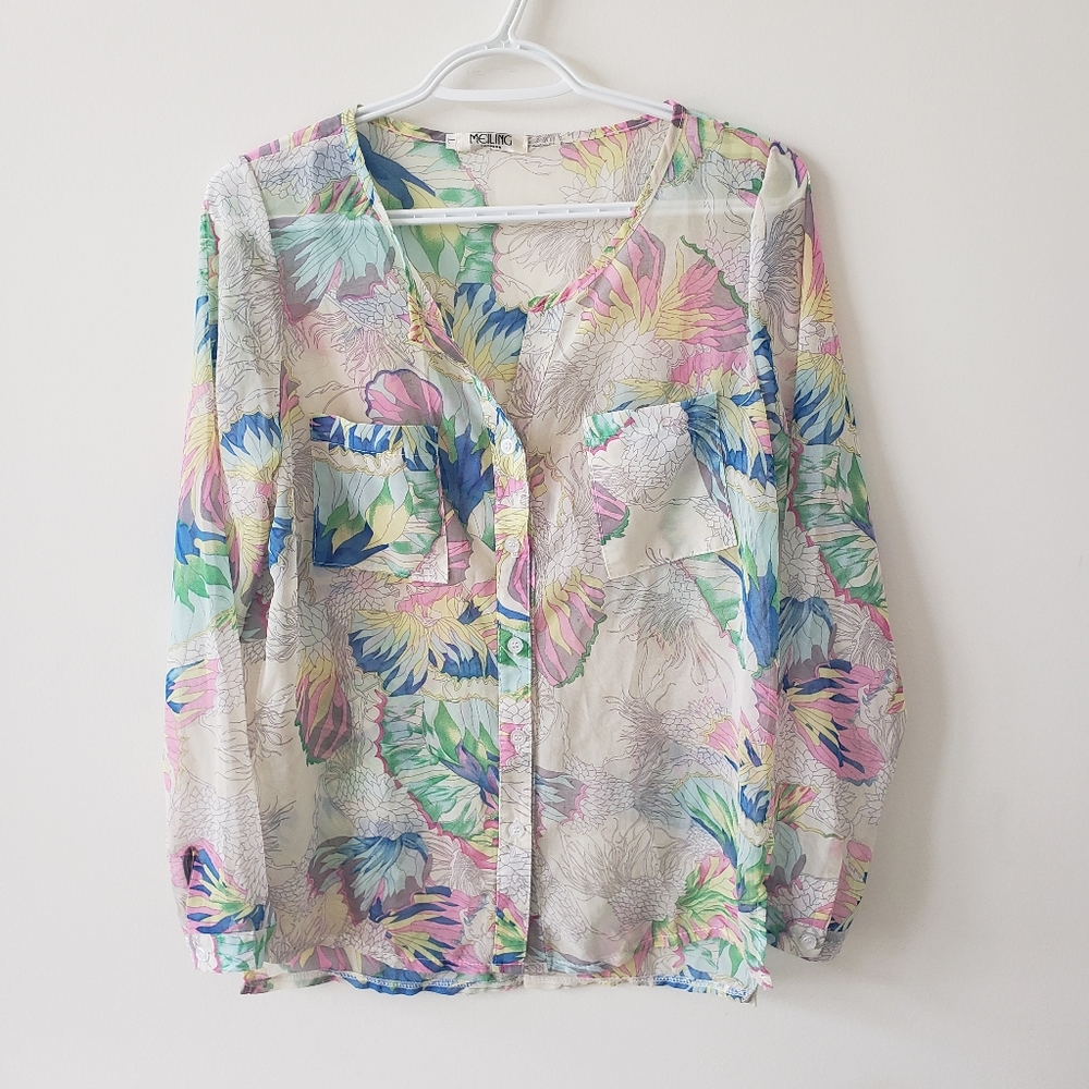 Summer floral top/blouse